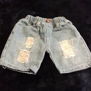 Denim distress shorts (baby boy)